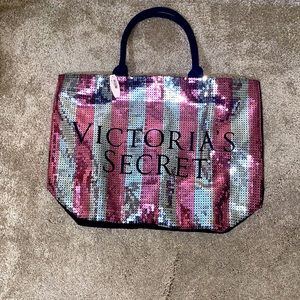 Victorias secret sequin tote